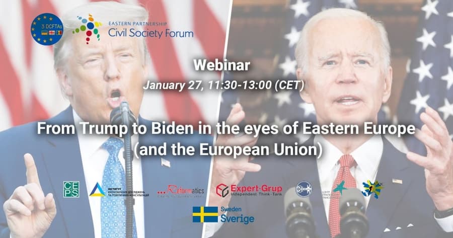 Invitation to the webinar “The Transition from Trump to Biden through the Eyes of Eastern Europe (and the European Union)”