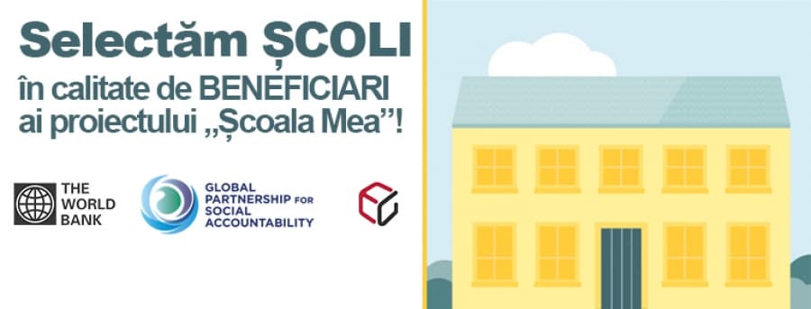 Selectăm școli în calitate de beneficiari ai proiectului „Școala Mea”