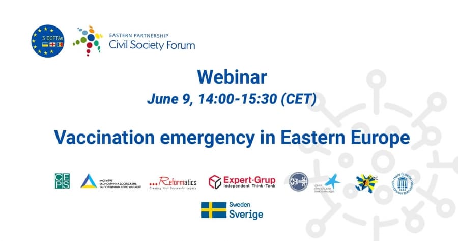 Webinar - COVID-19 în Europa de Est: „Vaccinarea de urgență în Europa de Est”