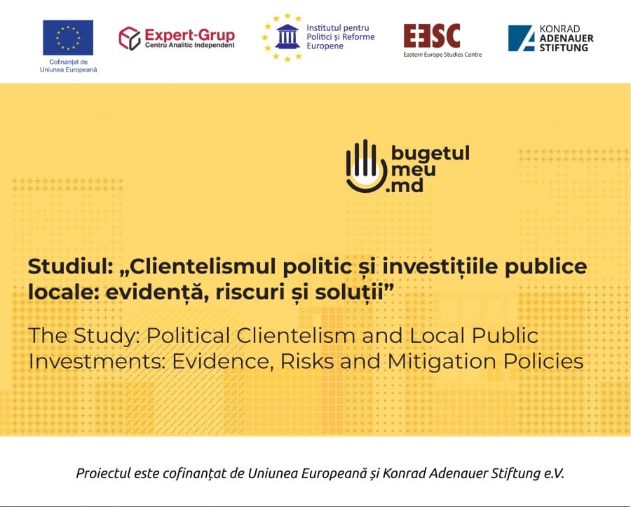 Invitație: Prezentarea studiului „Clientelismul politic și investițiile publice locale: evidență, riscuri și soluții”