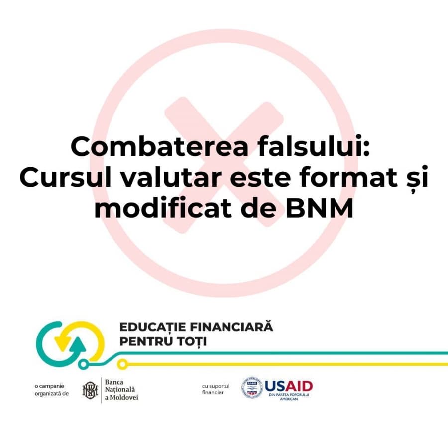 Countering Misinformation: The Exchange Rate Is Not Set or Changed by the National Bank of Moldova