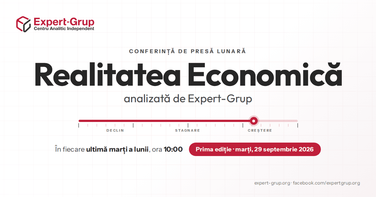 Expert-Grup lansează „Realitatea Economică analizată de Expert-Grup”, o serie lunară de conferințe de presă despre starea economiei