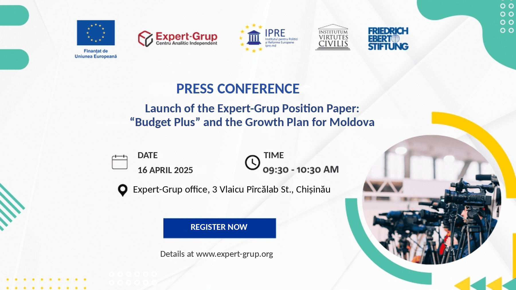 Press Conference: Launch of the Expert-Grup Position Paper on the “Budget Plus” Programme and the Implementation of Moldova’s Economic Growth Plan