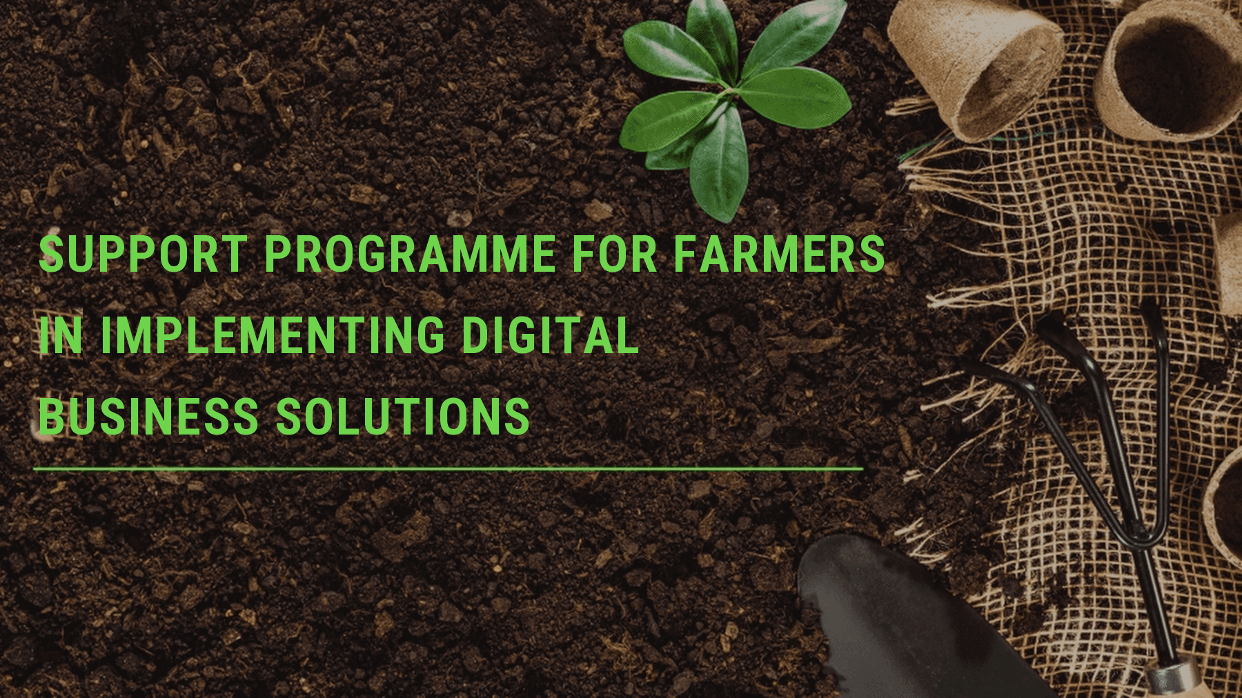 Support program for farmers in implementing digital business solutions