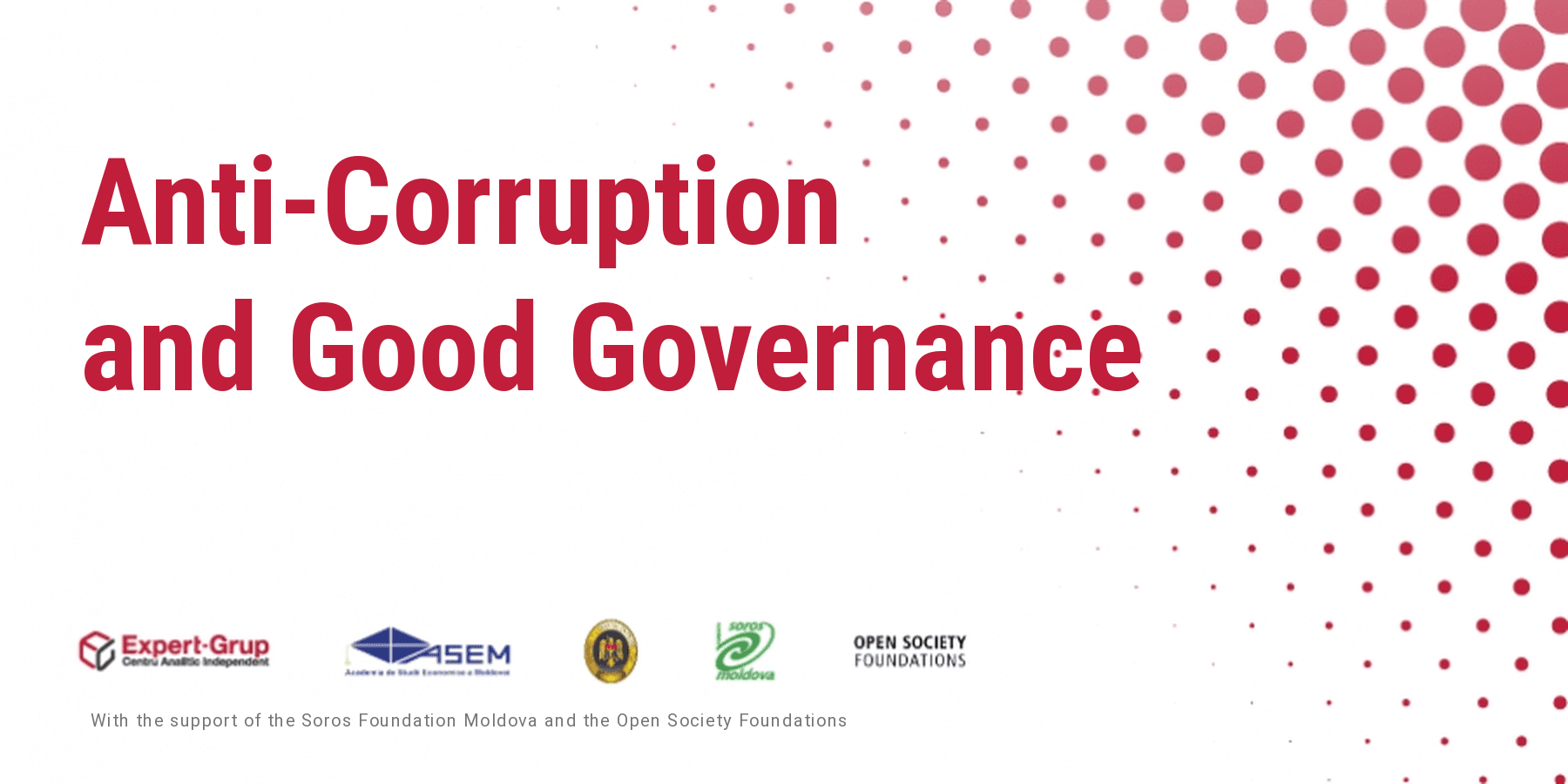 ”Anti-corruption and Good Governance” academic course