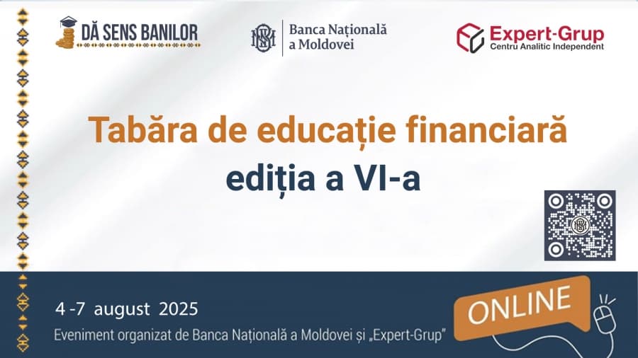 BNM și Expert-Grup a lansat cea VI-a ediție a Taberei de educație financiară pentru tineri din întreaga țară